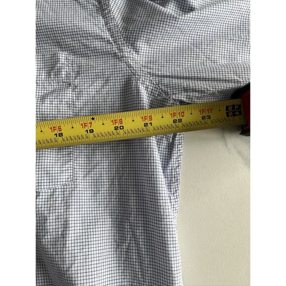 Tailorbyrd Dress Shirt Button Down Size Med Blue Plaid Check Mens Long Sleeve - Picture 9 of 13